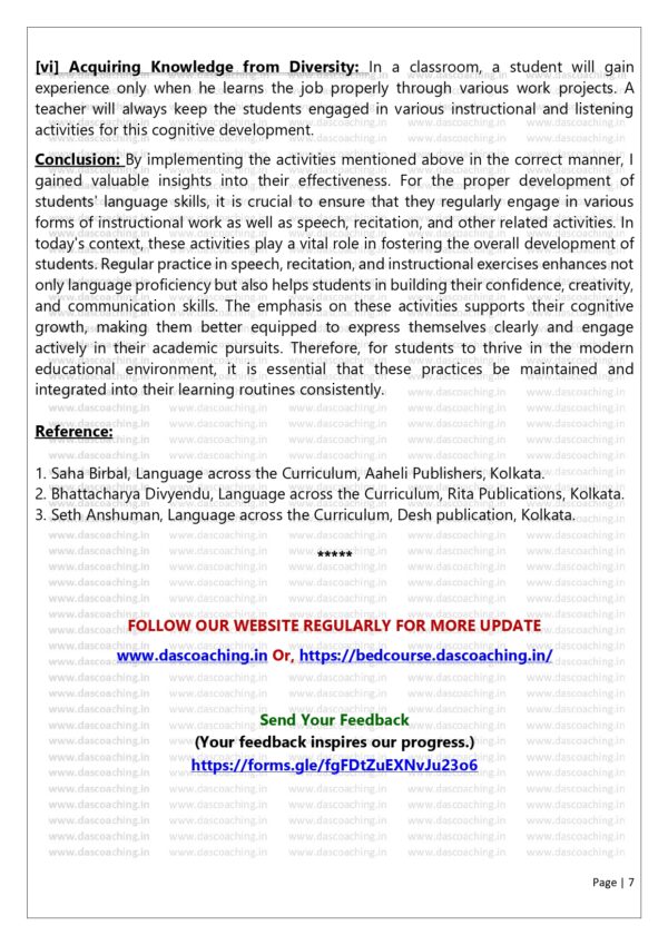 Assignments on Developing Listening Skills – Speech & Directions | B.Ed Practicum - Image 3